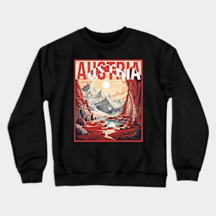 Eisriesenwelt Cave Austria Vintage Travel Retro Tourism Crewneck Sweatshirt